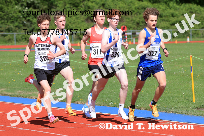 800 metres, 2026 North Eastern Track and Field Champs, Shildon, County Durham. Photo: David T. Hewitson/Sports for All Pics